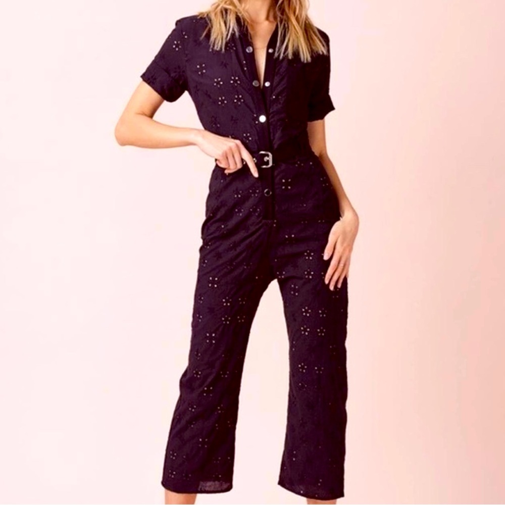 For Love & Lemons Eyelet Jumpsuit Brand New